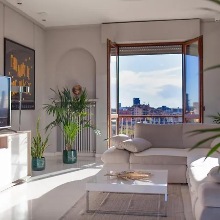 Stelvio Rooftop - Penthouse Skyline With Terrace And Jacuzzi * ميلان